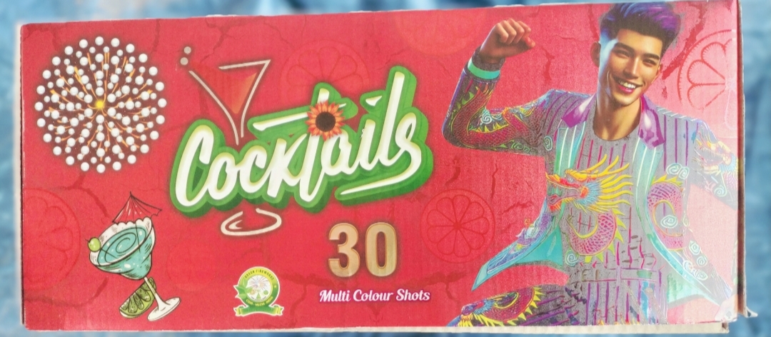 30 shots multi colour