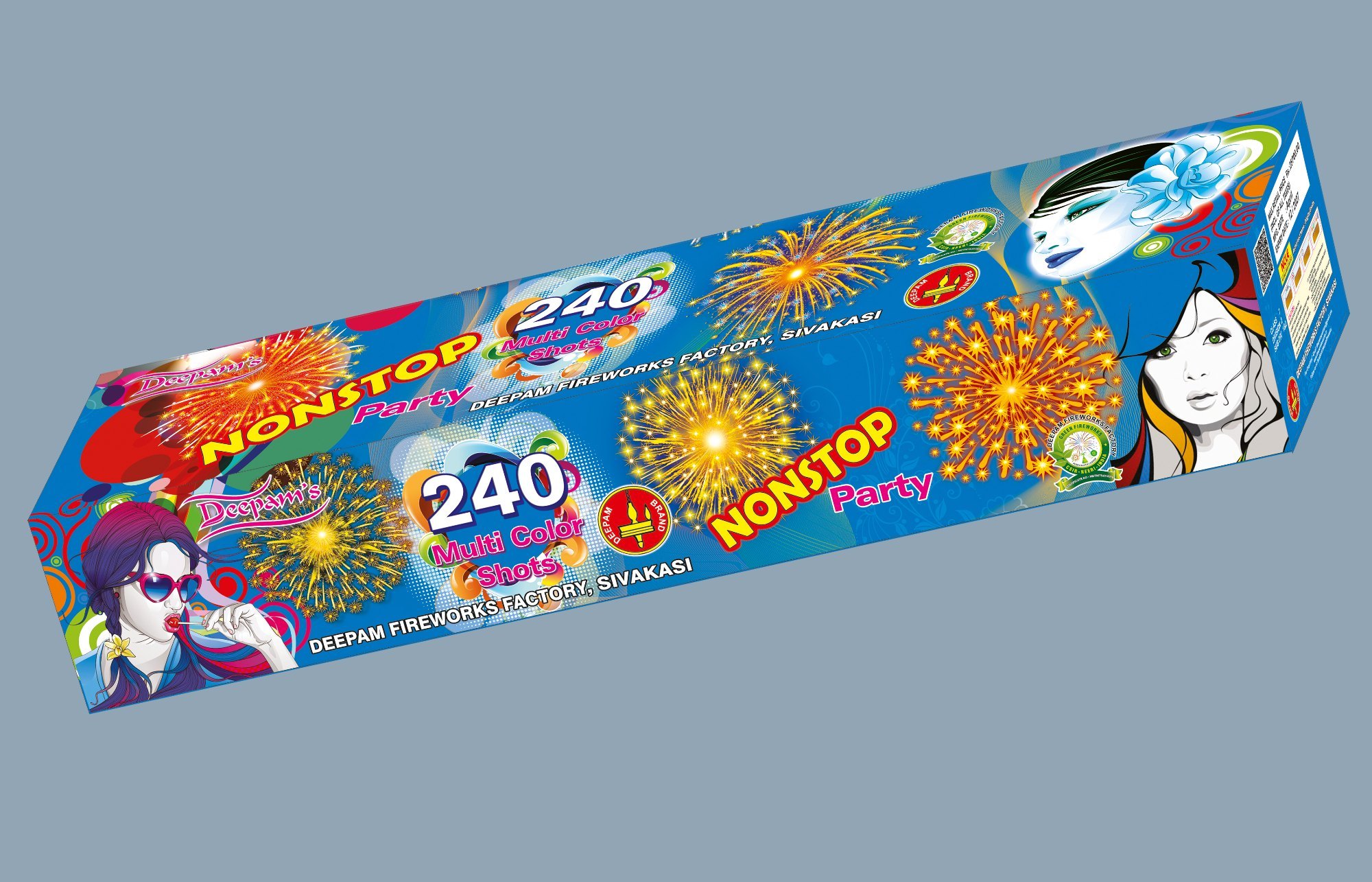 240 shots multi colour